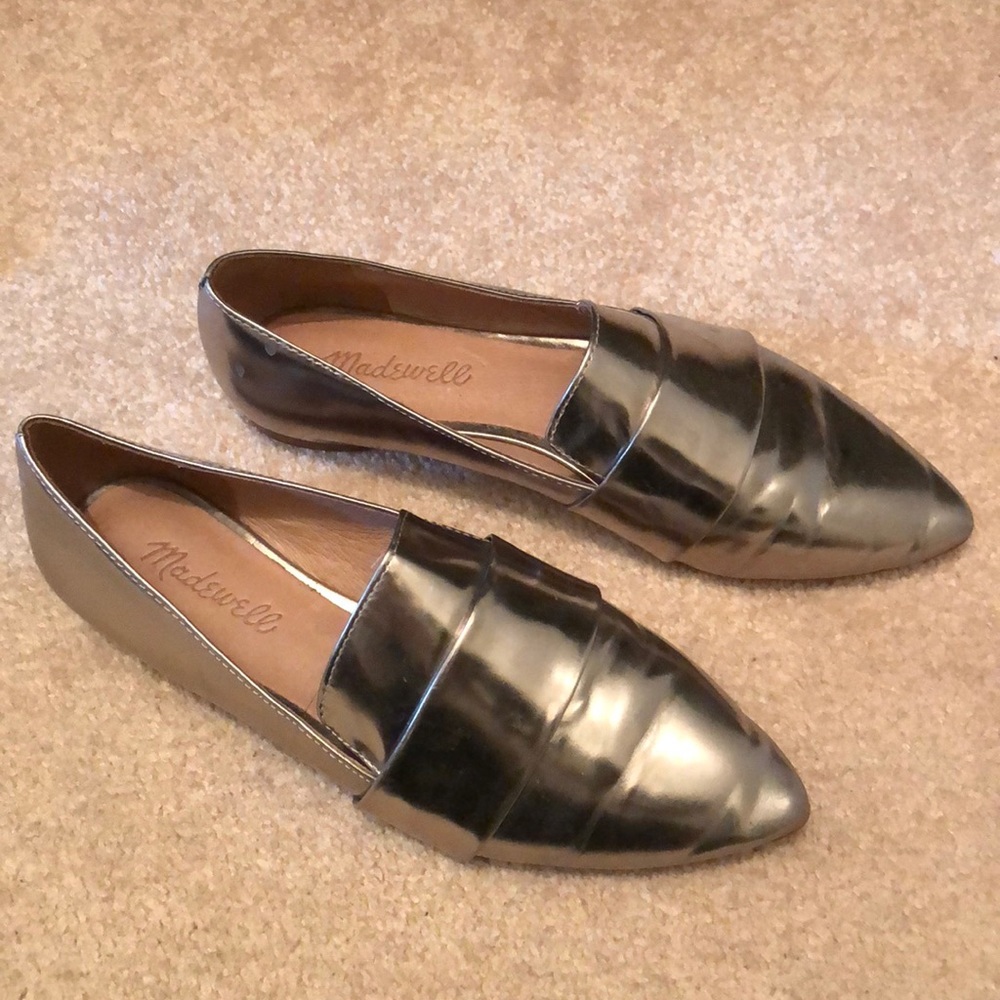 Madewell Silver Loafers